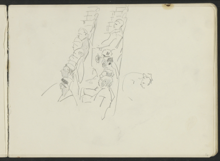 Twee rijen toeschouwers, RP-T-1935-96-21(V)