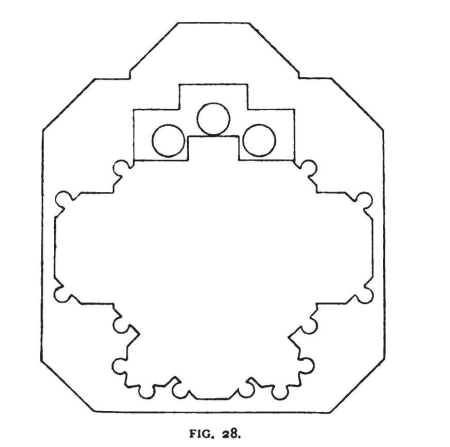 Fig 28 -Impost Section of the Sixth Pier of the Nave of Paris, Charles Herbert Moore