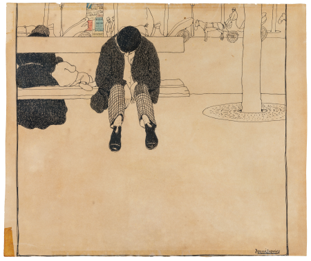 07. Torné Esquius. Home descansant en un banc (repos hebdomadaire), 1906. Col·lecció particular, Pere Tornè Esquius