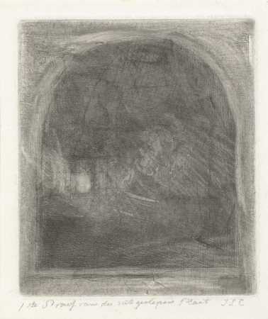 Geleerde in zijn studie, RP-P-BI-6425X, Jacobus Ludovicus Cornet, between 1825 and 1882