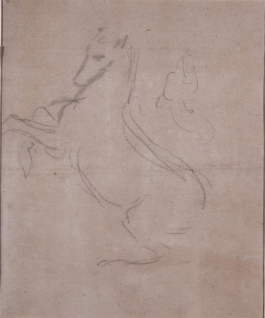 Fortuny, Apunt d'un cavall (304 b D), Marià Fortuny Marsal, circa 1860