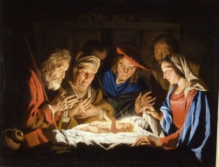 The Adoration of the Shepherds, Matthias Stom, circa 1650