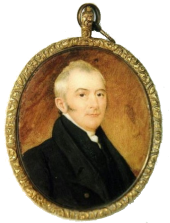 Henry Browne Hayes portrait miniature by Adam Buck (attrib) c.1824, Adam Buck, c.1824