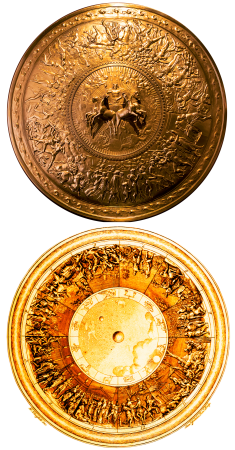 Flaxman shield of achilles 1821 cc0 pub dom photo and pope shield of achilles 1715, Nicolas Vleughels