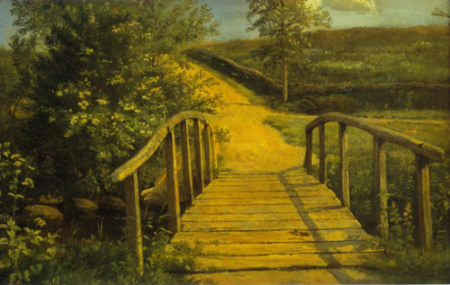 Bridge over a Stream in Assens on Funen, Dankvart Dreyer, 1842