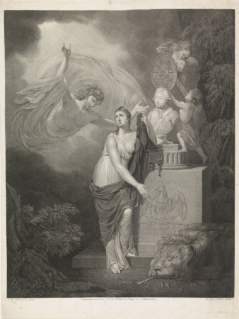Allegorie op de dood van prins Willem V, RP-P-OB-86.870, Jan Willem Pieneman, between 1806 and 1807
