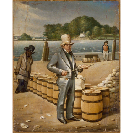 George Shoemaker Inspecting Flour for the Port of Georgetown, James Alexander Simpson, 1840