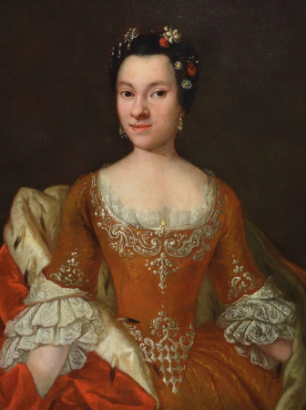 Attributed to Johann Julius Heinsius - Portrait of a princess with sable, Johann Julius Heinsius