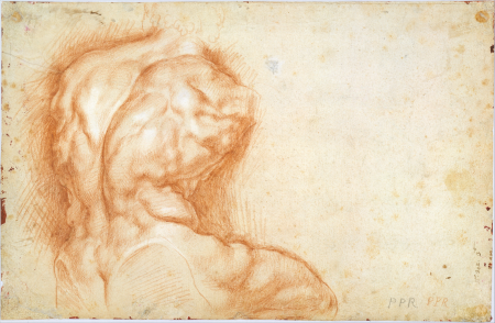 The Virgin Adored by Saints (recto); Study of the Torso Belvedere (verso), Peter Paul Rubens, between 1577 and 1640