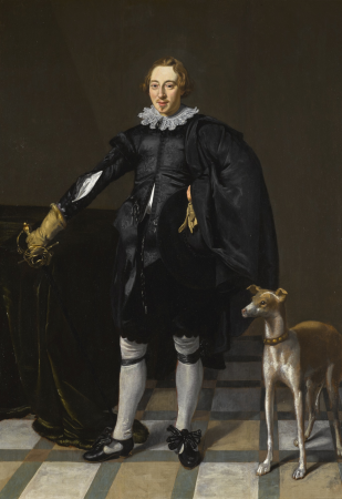 Portrait of a Man with a Greyhound, Thomas de Keyser, from 1620 until 1670