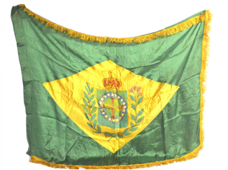 Bandeira do século XIX com a coroa do Reino do Brasil, Jean-Baptiste Debret, 1820s