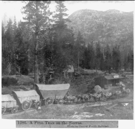A full team on the Sierras - From the Central Pacific Railroad LCCN2002723142, 1866