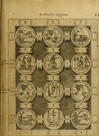 C. Ivlivs Caesar - sive Historiae imperatorvm Caesarvmqve romanorvm ex antiqvis nvmismatibvs restitvtae liber primvs; accessit C. Ivlii Caesaris vita et res gestae (1563) (14743286331), 1563