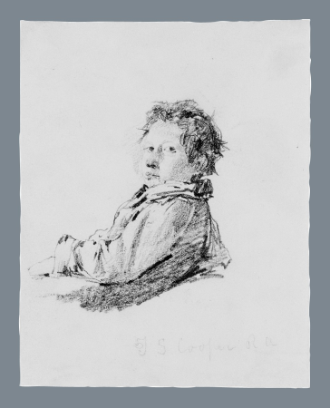 Study of a Boy (from McGuire Scrapbook), Thomas Sidney Cooper