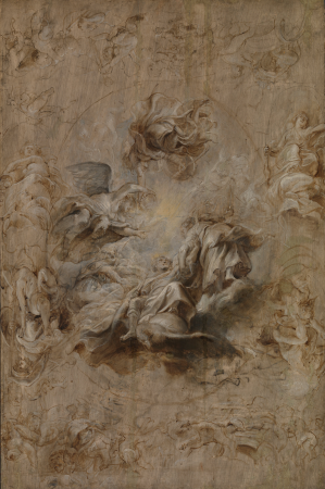 Multiple Sketch for the Banqueting House Ceiling, Peter Paul Rubens, circa 1629