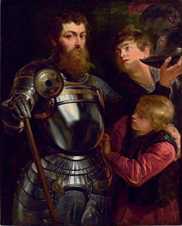 Portrait of a Commander Being Dressed for Battle, Peter Paul Rubens