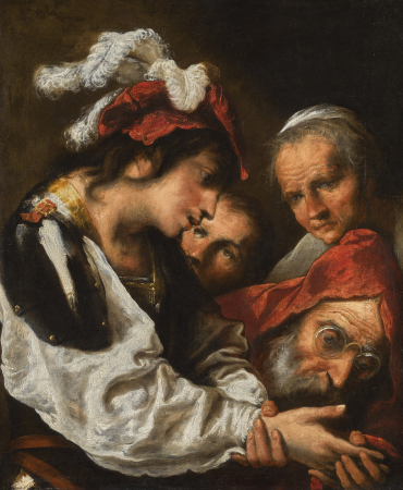 The palm reader, Pietro della Vecchia, circa 1650