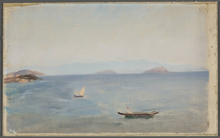 View of the mountainous seaside. From the journey to Constantinople, Jan Ciągliński, 1893