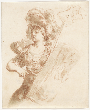 Minerva, RP-P-OB-61.076, Izaak Jansz. de Wit, between 1754 and 1809