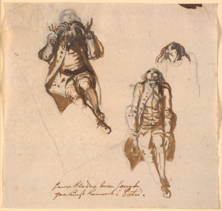 Magazine with three studies by Niels Klim, Nicolai Abildgaard