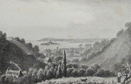 The New and Improved Guide, and Visitor's Souvenir of the Island of Jersey 1847 View from Meadow-Bank cottage, Philip John Ouless