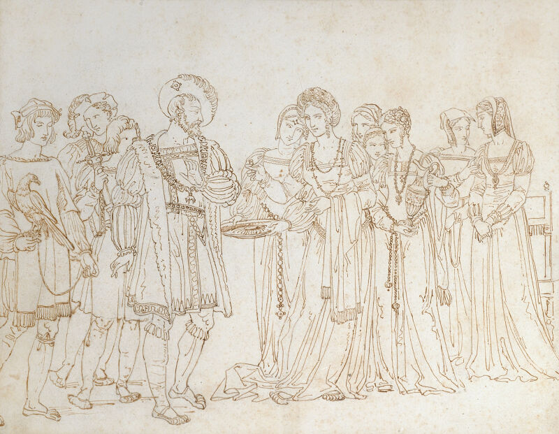 Study for the Ring of Emperor Charles V., Pierre Révoil, circa 1810