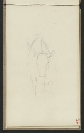 Koe, RP-T-1981-453-9(V), Jozef Israëls, between 1834 and 1911