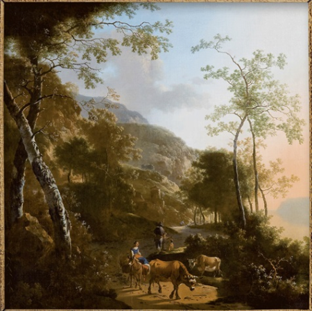 Landscape with Mule and Rider, Adam Pynacker, circa 1670