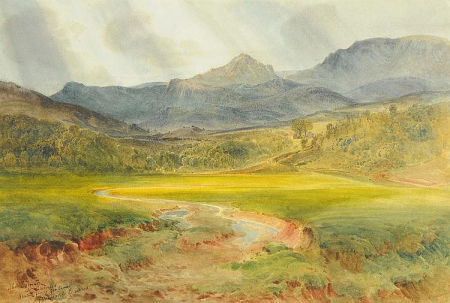 The Esterels near Cannes a sketch from Nature by B.W. Evans, Bernard Walter Evans, before 1922
