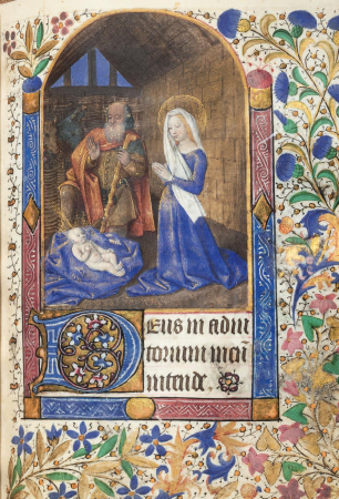 Annunciation, book of hours for use in Tours, circa 1460