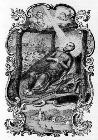 Pilgrimage image of St. Francis Xavier, Janez Mihael Reinwaldt, by 1740