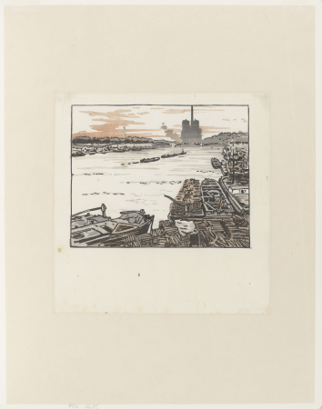 Notre-Dame vue du Pont d'Austerlitz (Fields 2 Gamet p. 26), PPG4635, Henri Rivière, En 1891