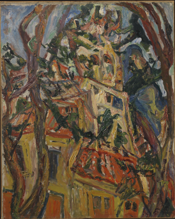 Steeple of Saint-Pierre at Céret, Chaïm Soutine, circa 1922