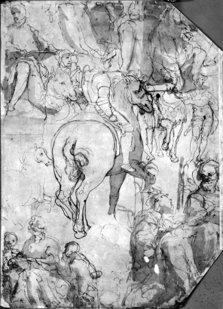 The armistice between Charles V and Francis I at Nice, Taddeo Zuccari, between 1563 and 1567