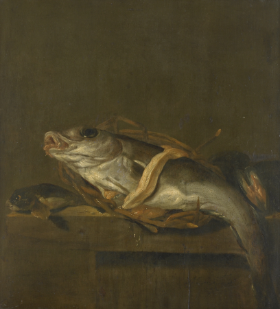 Still life with a haddock and a gurnard, Jan Vonck, between 1640 and 1662