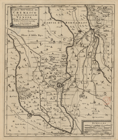 New map from Cremasco to the Republic of Venice / by Mr. Sanson, between 1600 and 1699