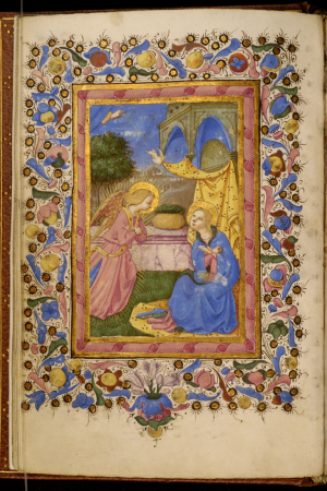 Leaf from Adimari Book of Hours, Zanobi Strozzi, 1448 (Renaissance)
