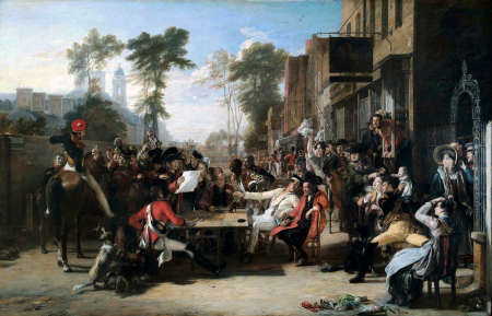 Chelsea Pensioners Reading the Waterloo Dispatch, David Wilkie, between 1818 and 1822