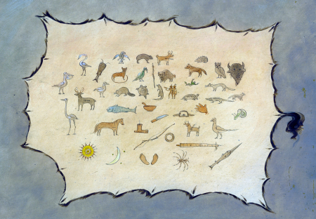 Facsimile of an Ojibbeway Robe, George Catlin, between 1861 and 1869