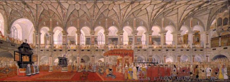 Anointing of Frederik IV (Grodtschilling), Bendix Grodtschilling the Youngest, 1706