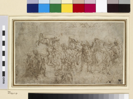 Veronese - Sketch for a composition of The Defence of Scutari, WA1938.44, Paolo Veronese