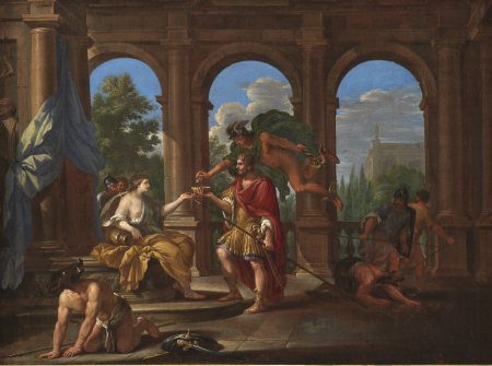 Kirke og Odysseus, Filippo Lauri, between 1611 and 1669