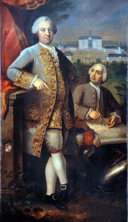 Fischer, Portrait of Count von Quadt and Matheius Soiron (1773), Johann Heinrich Fischer