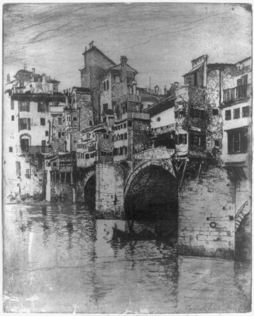 The Ponte Vecchio (Florence) LCCN2003676173, Joseph Pennell, 1883
