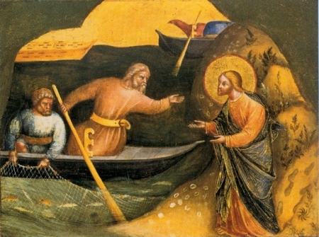 The Calling of Peter and Andrew / The Apostle Peter Preaching, Lorenzo Veneziano, 1370