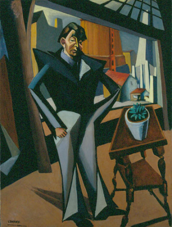 Man Standing at a Window, Lajos Tihanyi, 1922