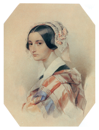 Alexandra Smirnova-Rossette by Sokolov, Pyotr Fyodorovich Sokolov, between 1834 and 1835