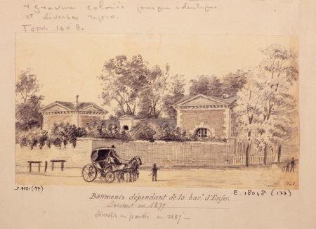 Bâtiments dépendant de la barrière d'Enfer, 14ème arrondissement, Paris, D.8021(177)(3), Léon Leymonnerye, En 1848