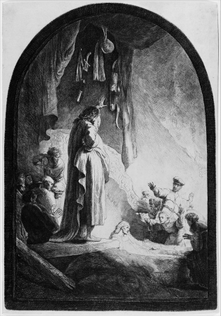 The Raising of Lazarus: The Larger Plate, Rembrandt, circa 1632