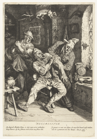 Heelmeester (titel op object), RP-P-BI-7275, Cornelis Dusart, 1695